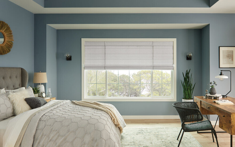 Bali Classic Mudbloom Flat or Looped Roman Shade (3899 Blinds) photo