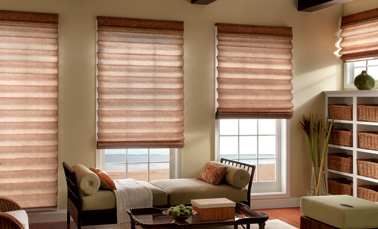 Flourish Collection Levolor Roman Shades Soft Fold