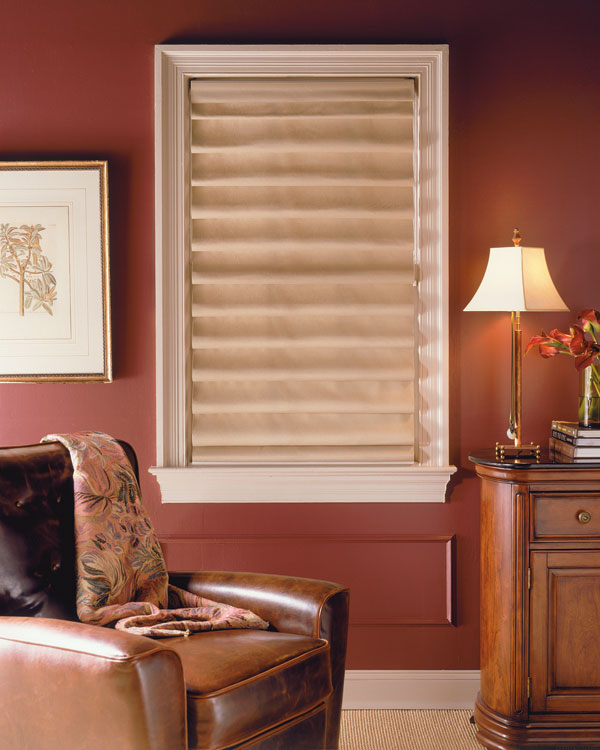 Soft Fold Levolor Roman Shades Flourish offered by www.blindsexpress.com