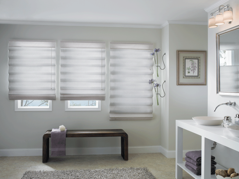 Bali Classic Crochet Flat or Looped Roman Shade (5920 Blinds) photo