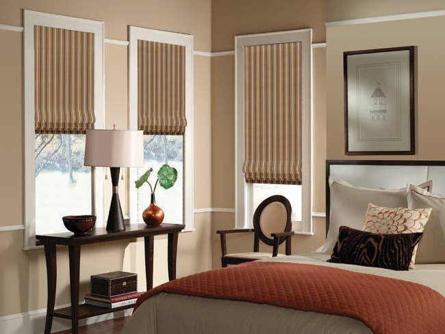 Bali Classic Velour Flat or Looped Roman Shade (5929 Blinds) photo