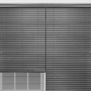 2 on one headrail of fauxwood blinds