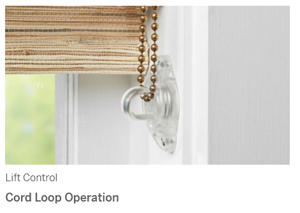 Levolor woven cord loop