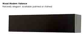 Wood Valance for Perfect Sheer by Norman