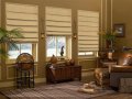 Bali Fabric Roman Shade Linen has a lineal textured collection.
