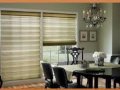 Levolor Roman Shades Seclusions Hobbled Style. A Great Choice in Window Treatments.