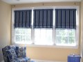 Bali Fabric Roman Shade Fiddlestix has a weaved textured look