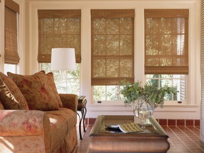 Levolor Natural Shades Spa Cove Collection with a soft flat bamboo feel.