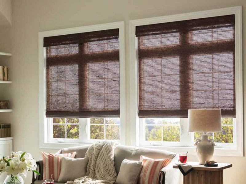 Levolor Natural Shades Bay Weave Collection with a soft flat bamboo feel.