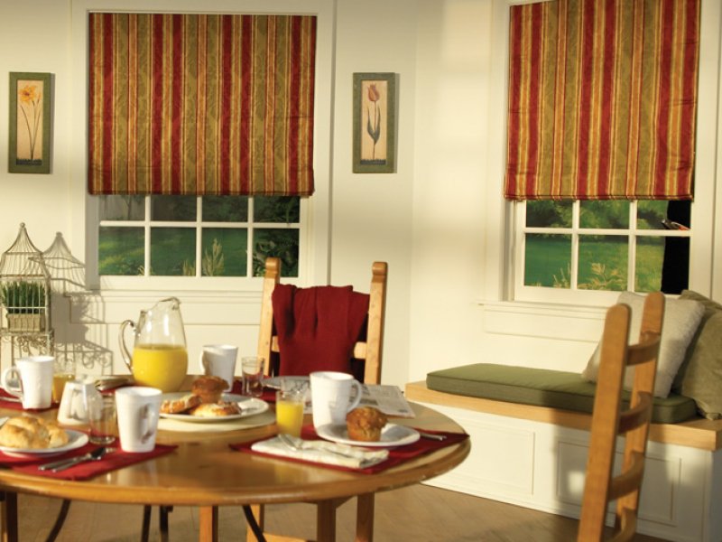 Levolor Roman Shades Flourish  Flat Style collection