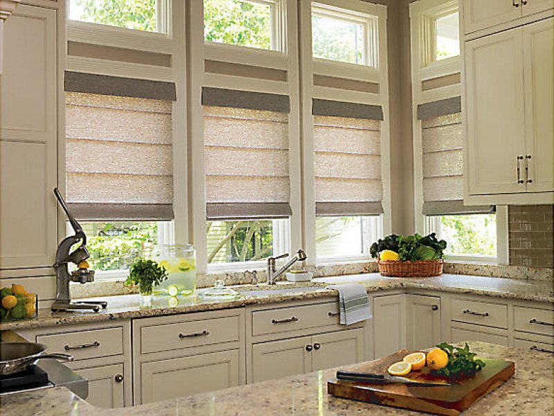 Levolor Roman Shades Waltz Flat Style  by www.blindsexpress.com