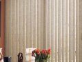 Hilo Vinyl vertical blinds with all  cloth like texture