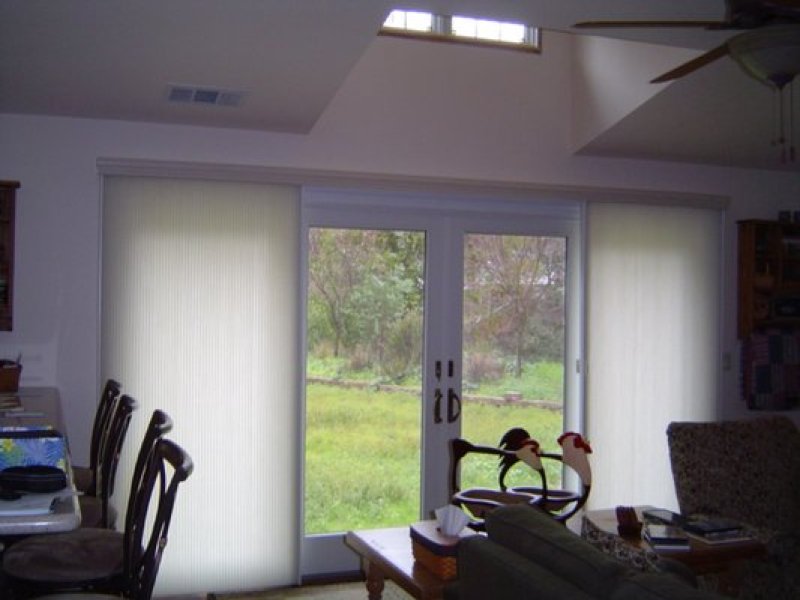 Vinyl vertical blinds Manhattan are all washable vinyl texture.