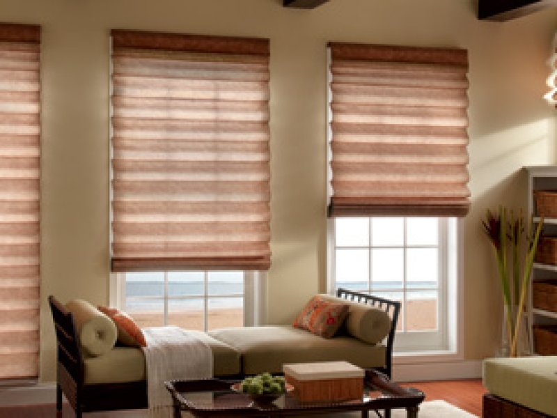 Levolor Roman Shades Lemon Grass Flat Style Light Filtering.  A Great Choice in Window Treatments.