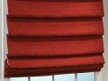 Solid color soft fold bergamo roman shade