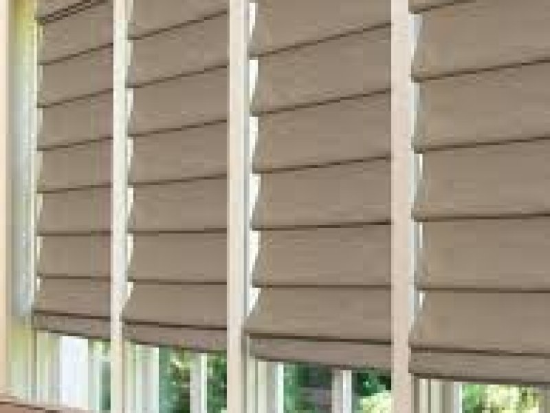 Soft folded roman shades Atlas collection by levolor
