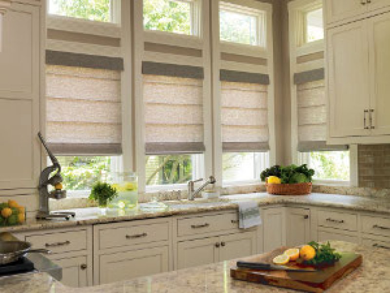 Kingston Levolor Woven wood with room darkening liner