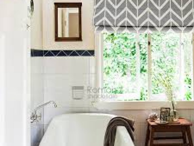 Our Brand PH Chevron Soft Fold Roman Shade
