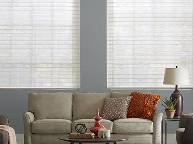 cellular sheer by Norman in living room or rooms with a view