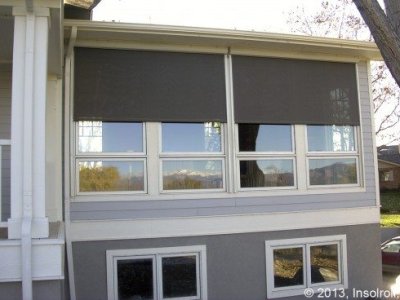 Exterior roller shade called Tabby 