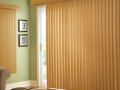 Vertical blinds Savannah are all vinyl washable texture.