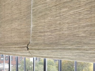 Close Up Woven Wood Shades