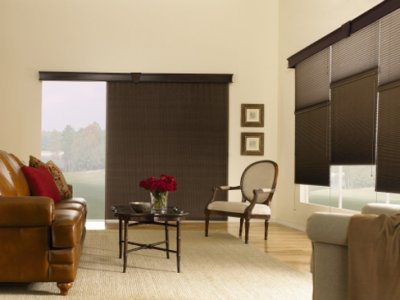 Vertical blinds Mammoth are vinyl and all washable texture.