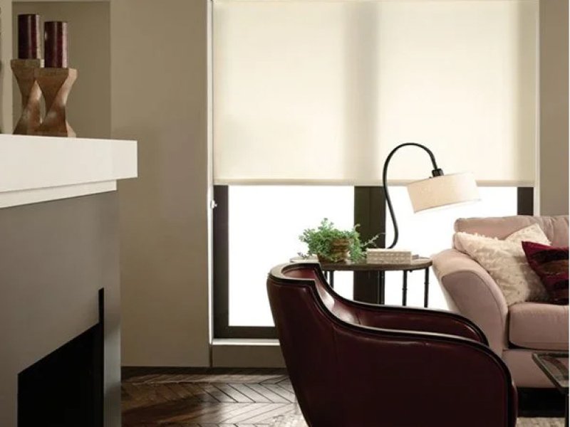 Prado Semi-Sheer is a roller sahde light filtering presented by Oxford house