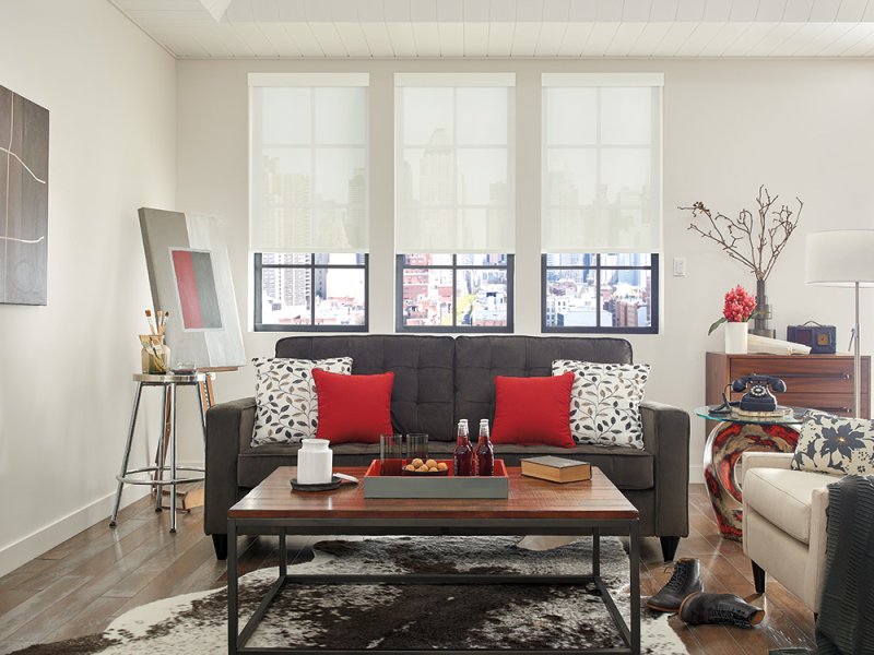 Dundee light filtering by Bali roller in textured fabric