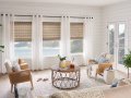 Bali Roman with Natural Weave Stripe Flat Roman