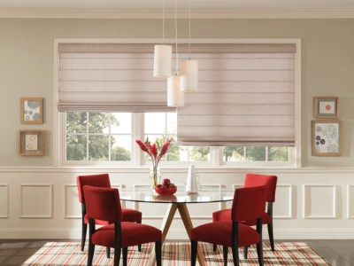 Bali Fabric Roman Shade Rockaway has texture