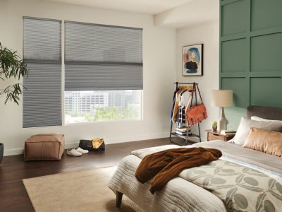 Mountainside is a Bali pleated shade