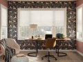 Springleaf  light filtering pleated shade with flower print 