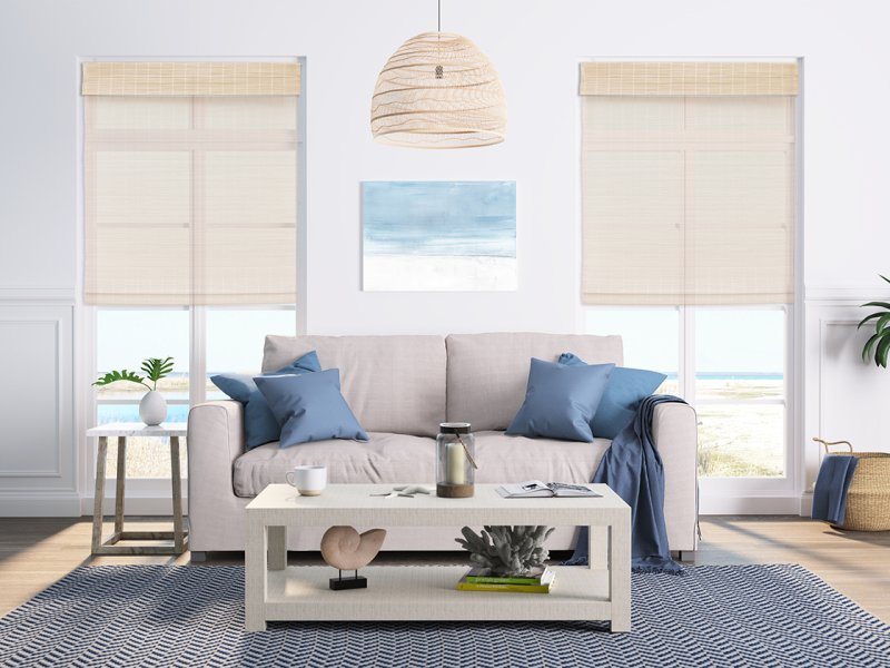 specialty wood and woven blinds
