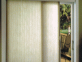 Vertical cell shade in light filtering 3/4 cell