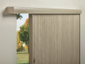 Ovation vertical slider in 3/4 light light filtering fabric