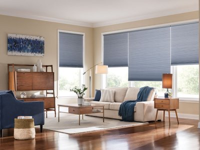 Ornamental roller shade by Bali